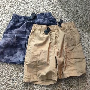 2 pairs of old navy cargo shorts size 8